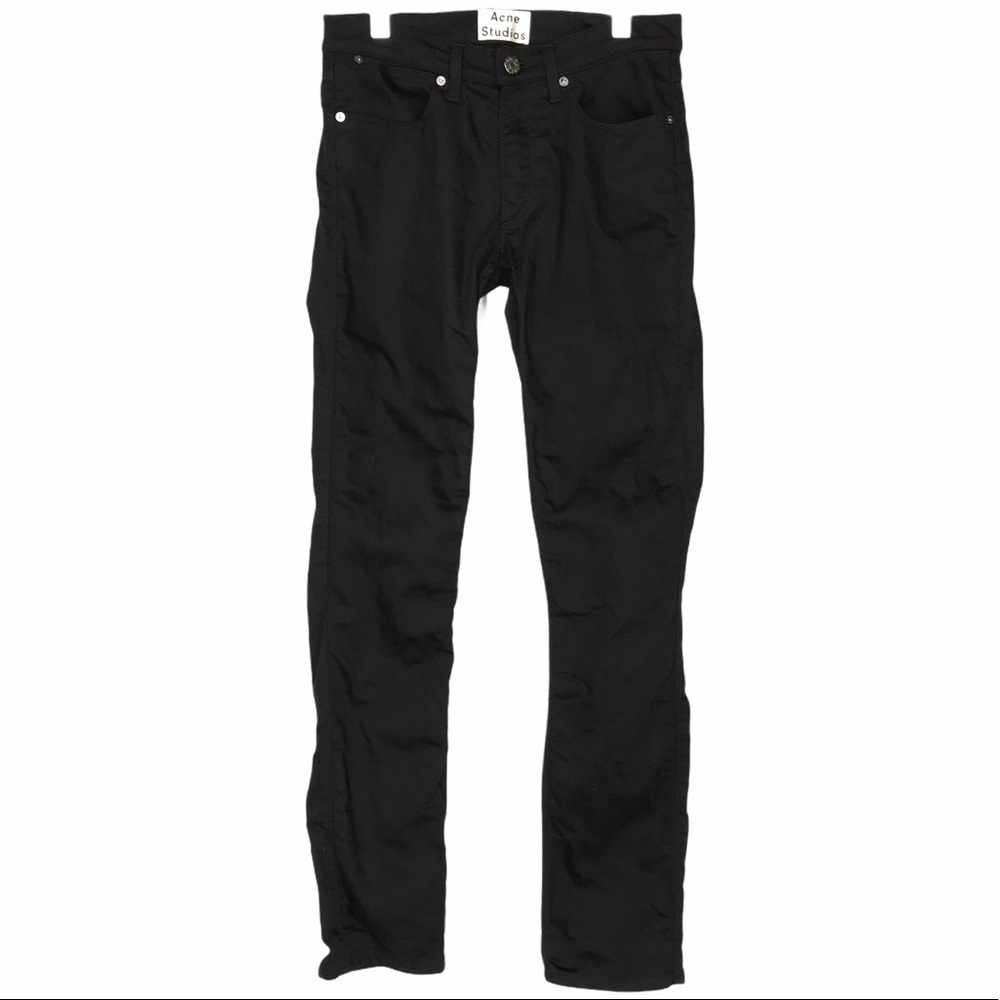 ACNE Max Stay Cash 29 / 32 Jean Black Slim Leg